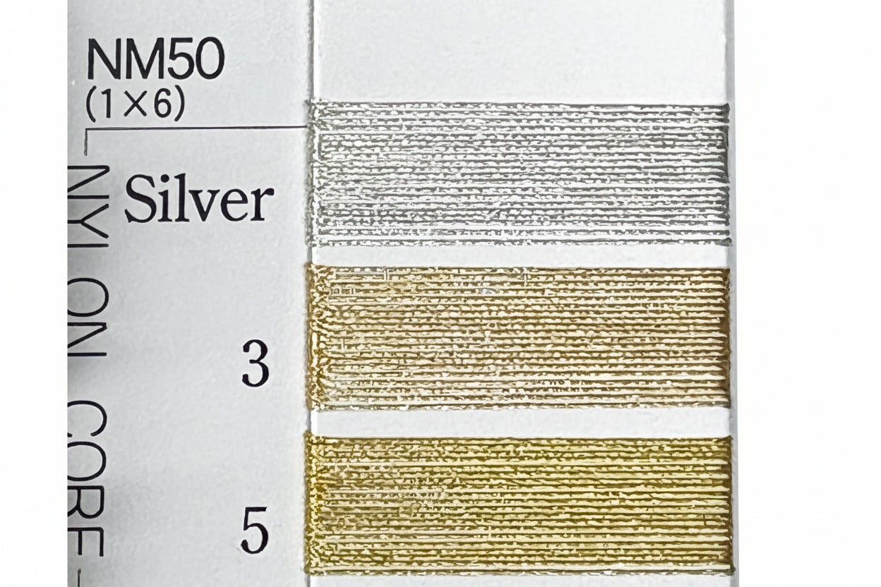 NM50(1×6) 【撚り加工金銀糸】