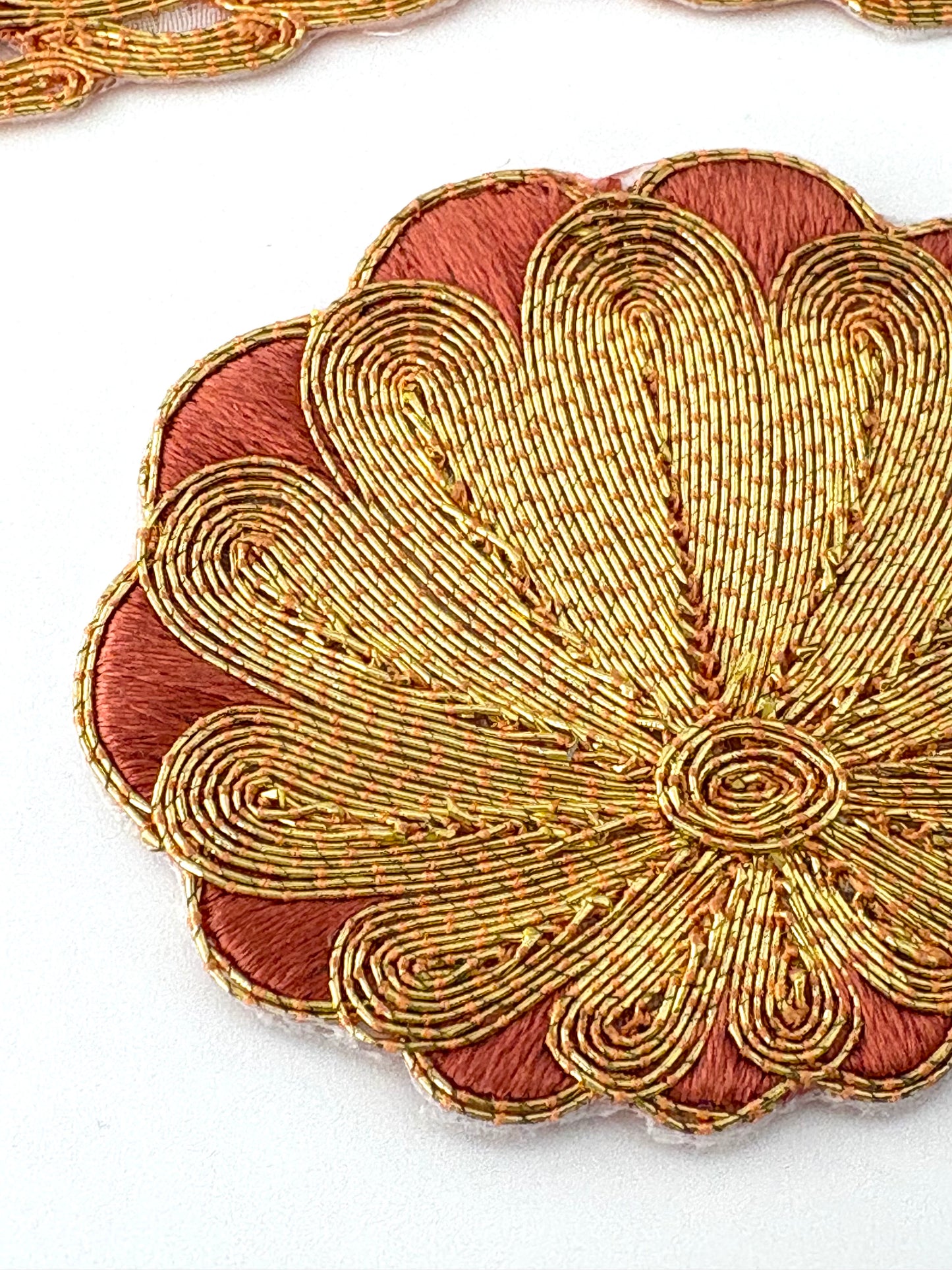 エンゼルキング金銀糸3掛金刺繍サンプル