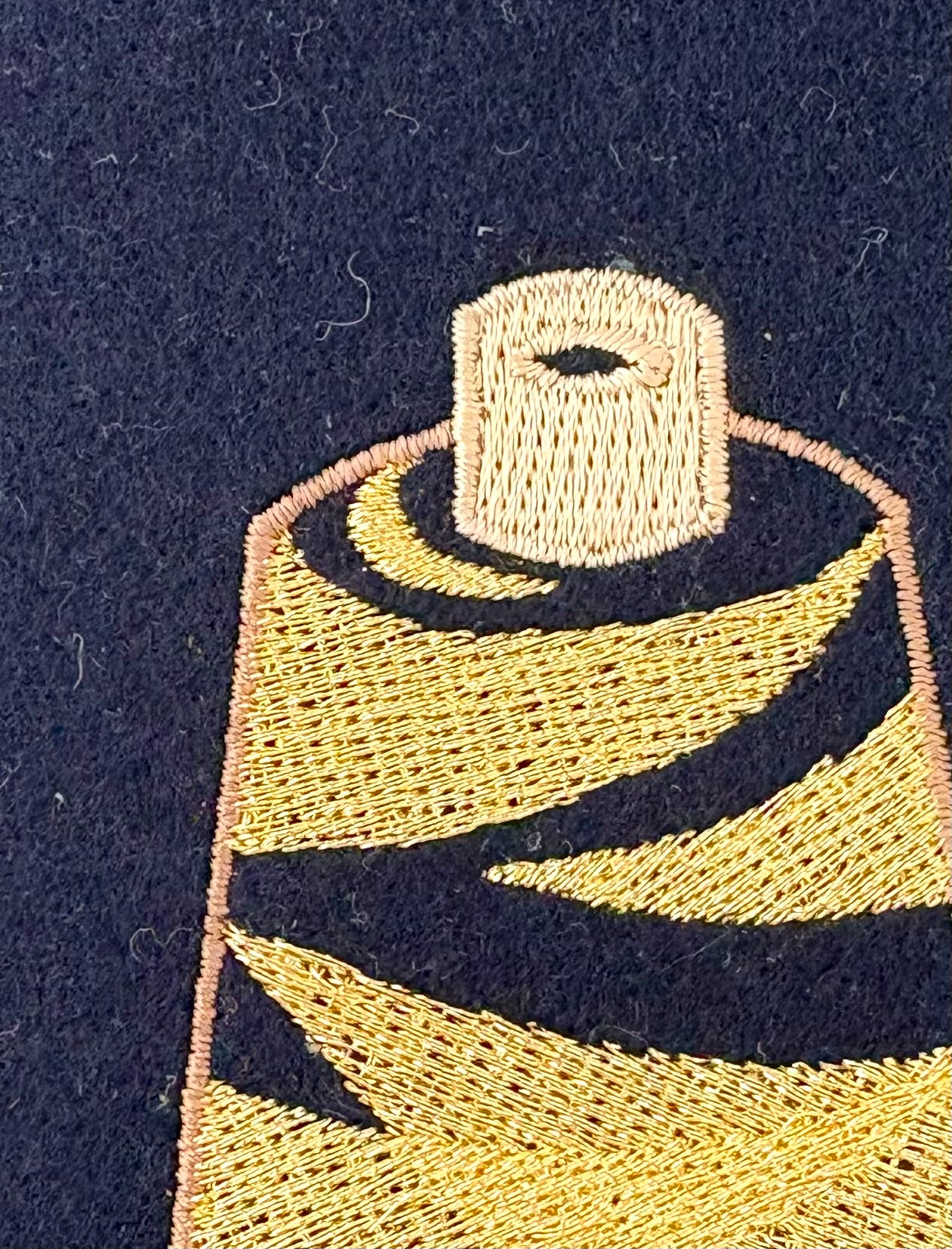 Gold and silver thread 1 piece GOLD