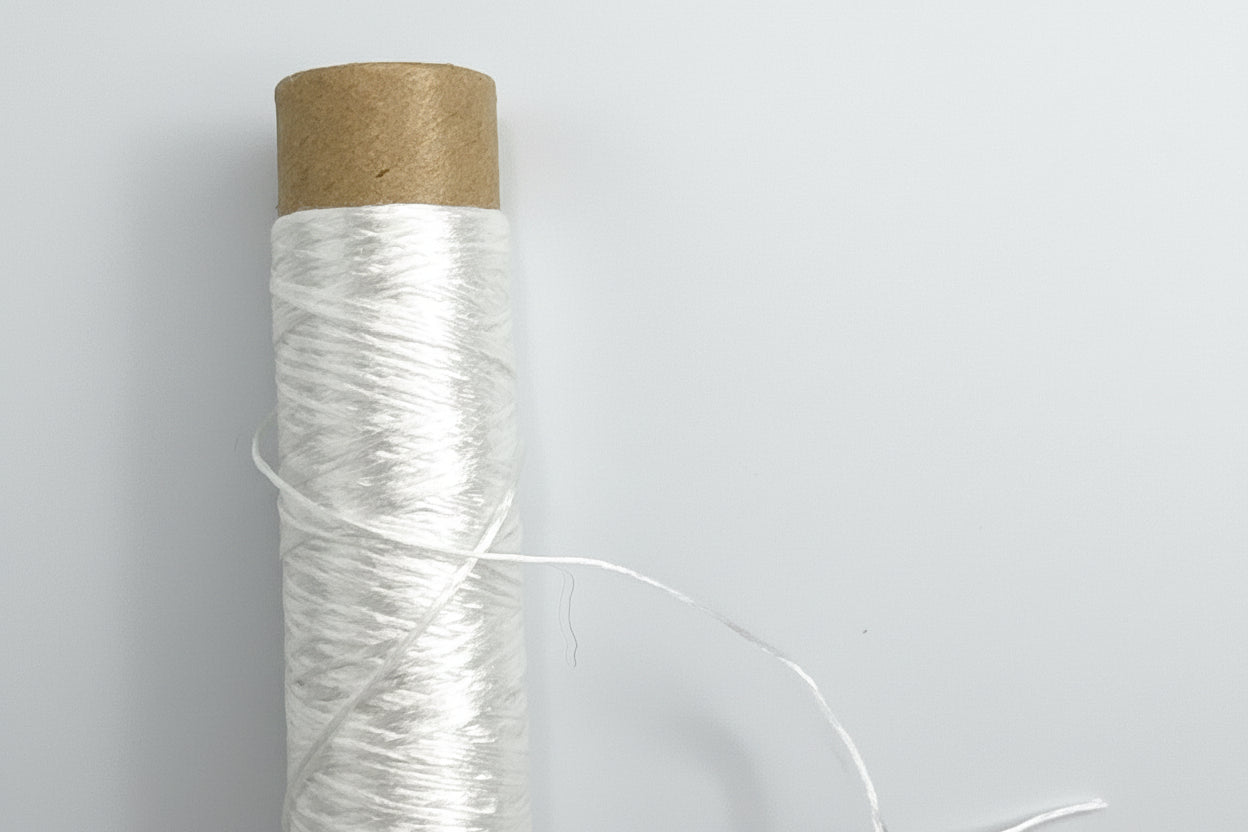 正絹平糸 シガレット巻 白・黒