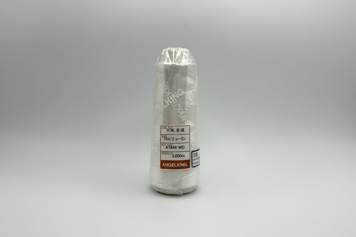 レーヨン 75d/2(細番手)3000m 白・黒・生成