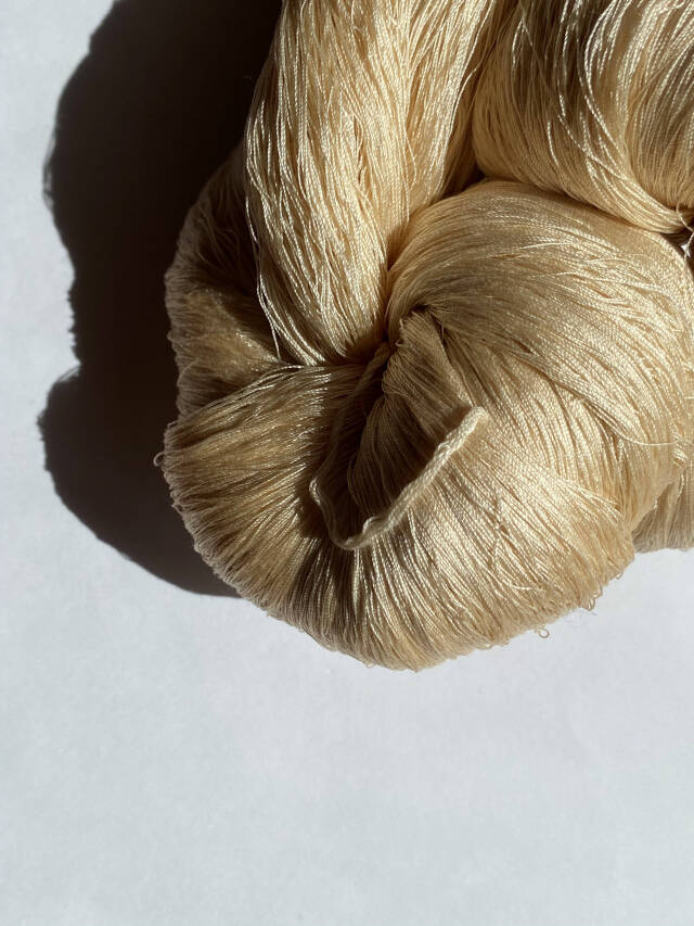 スーピマコットン 綛(スーピマコットン染色前の綿糸/かせ巻)