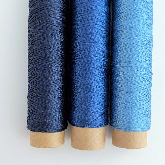 インディゴ糸シガレット巻き