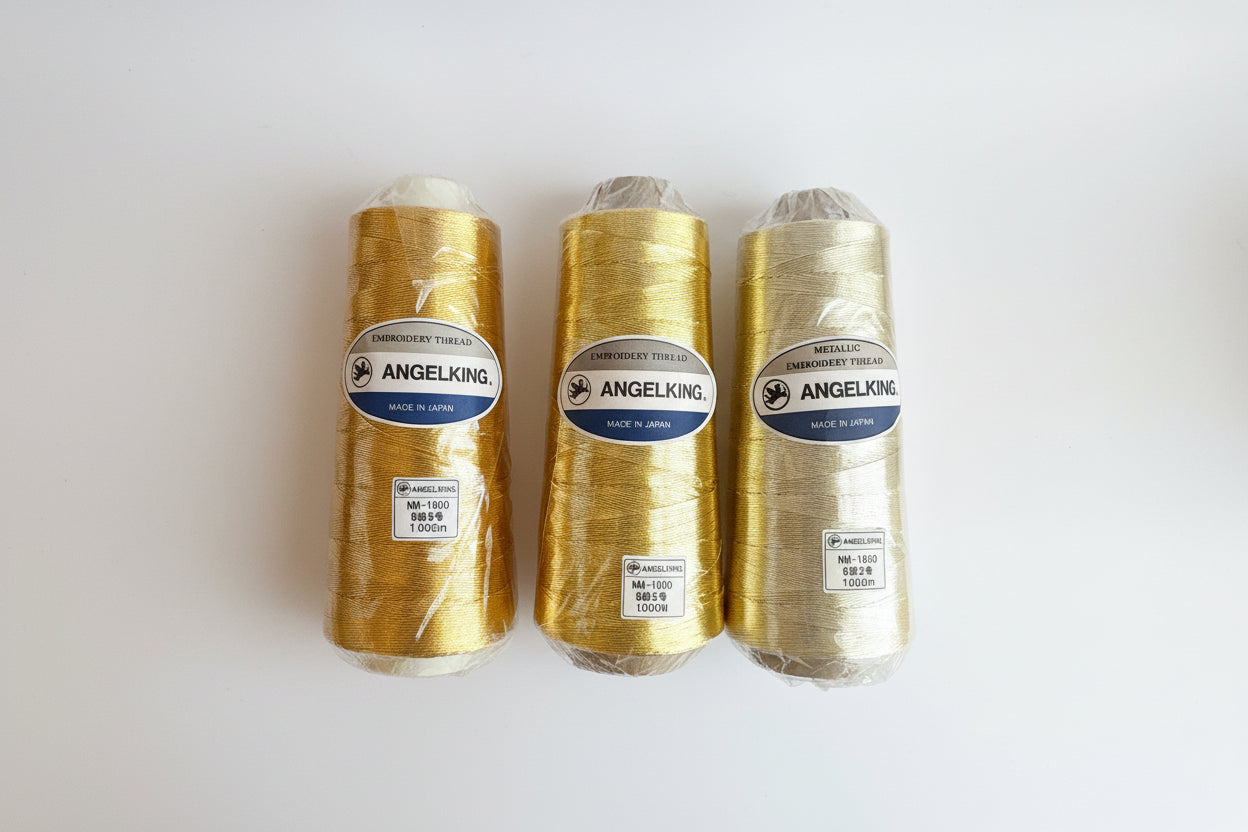 工業用ミシン刺繍糸　金銀糸