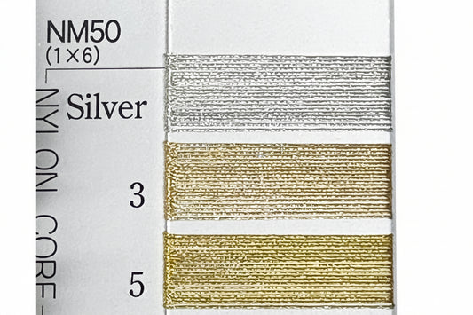 NM50(1×6）　【撚り加工金銀糸】