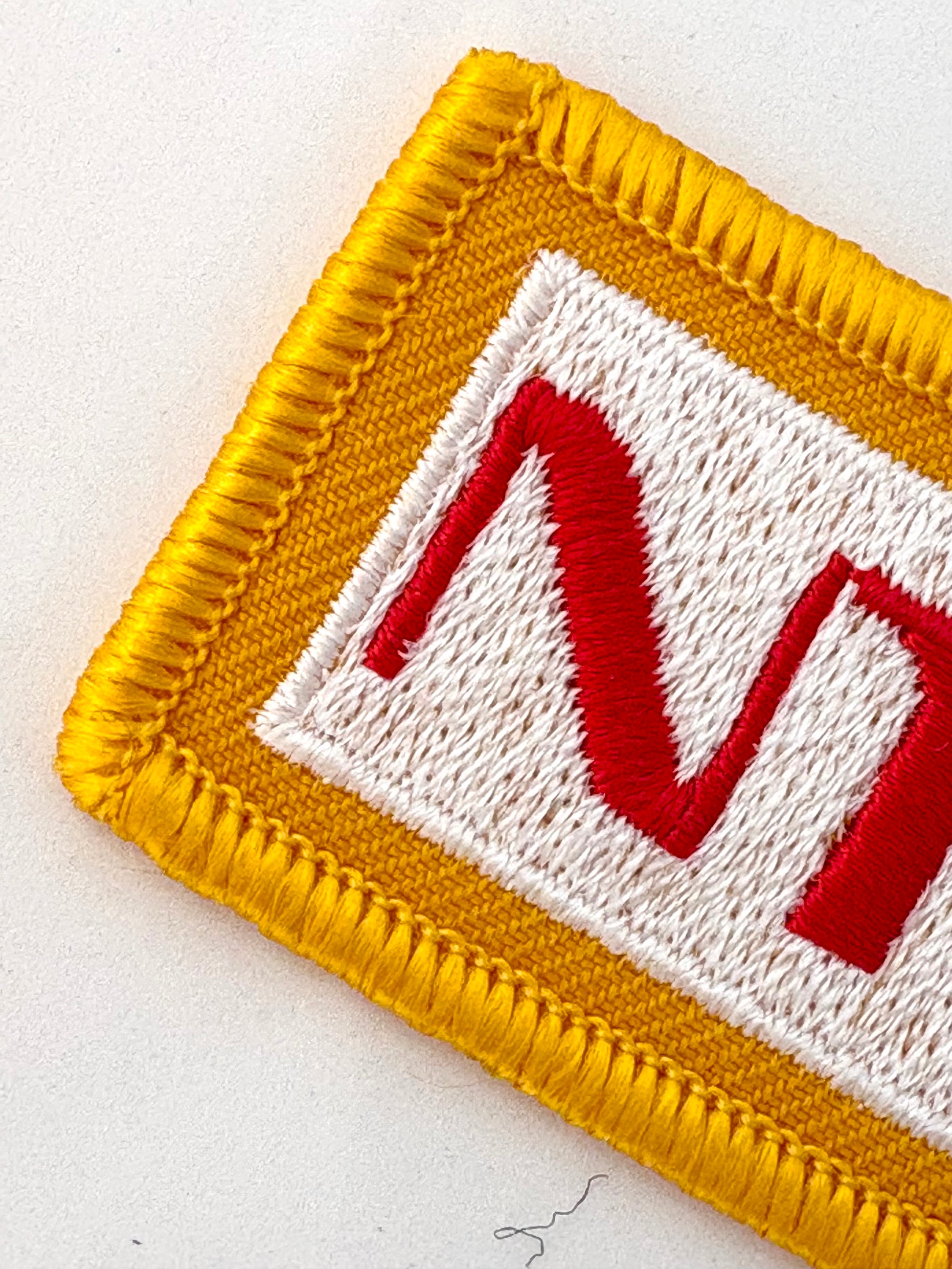 ワッペンロック糸刺繡サンプル