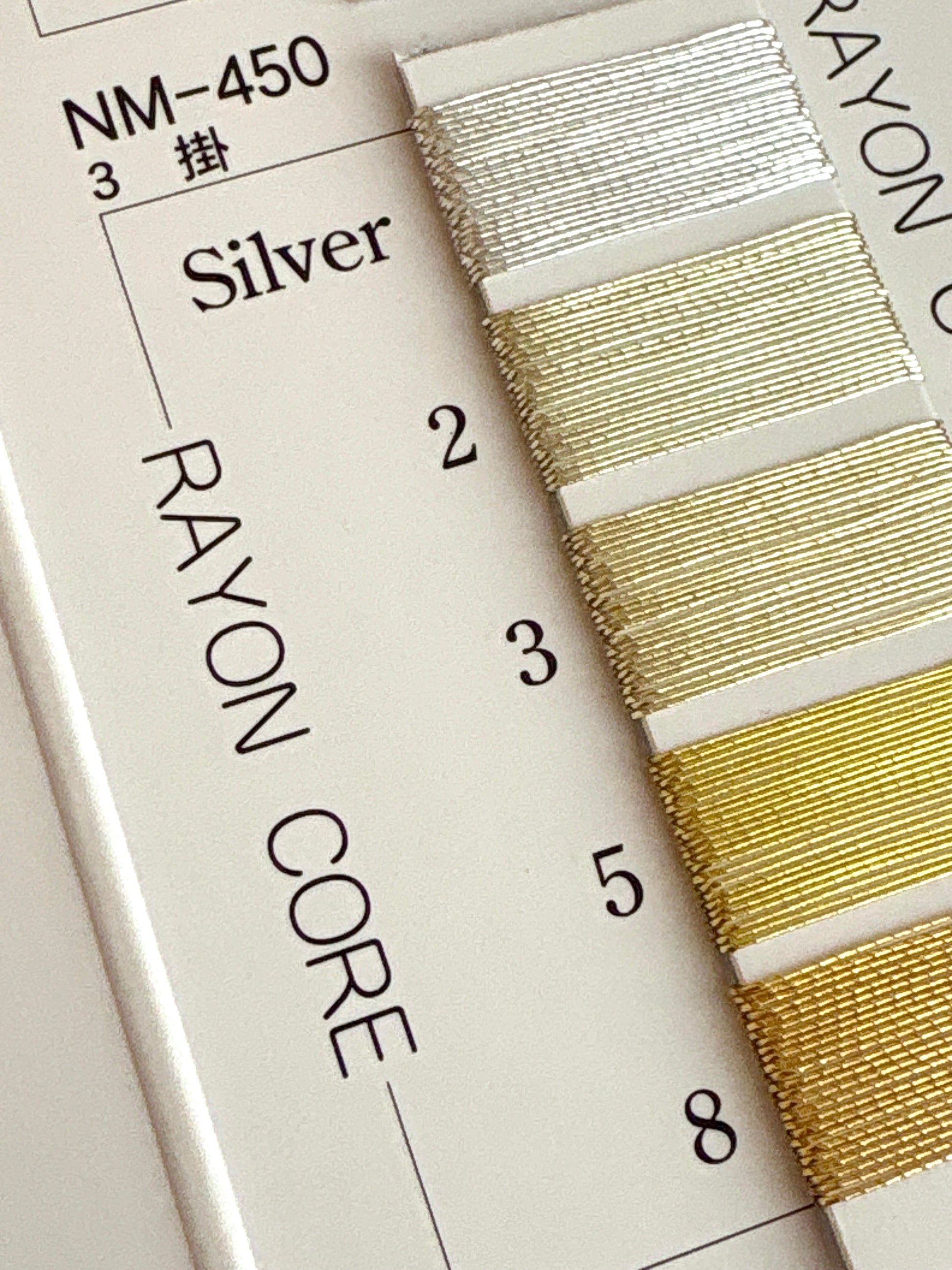 エンゼルキング金銀糸3掛見本帳