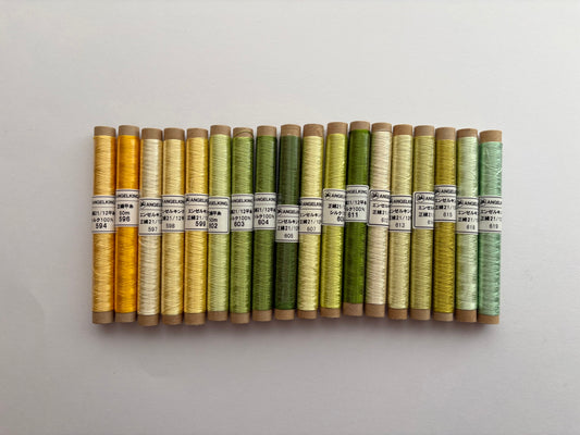 正絹平糸　シガレット巻　色番594〜619