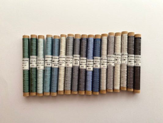 正絹平糸　シガレット巻　色番654〜678