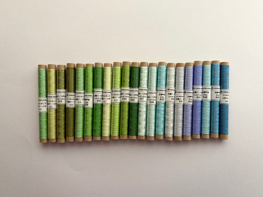 Pure silk plain thread cigarette wrap, color numbers 620-650