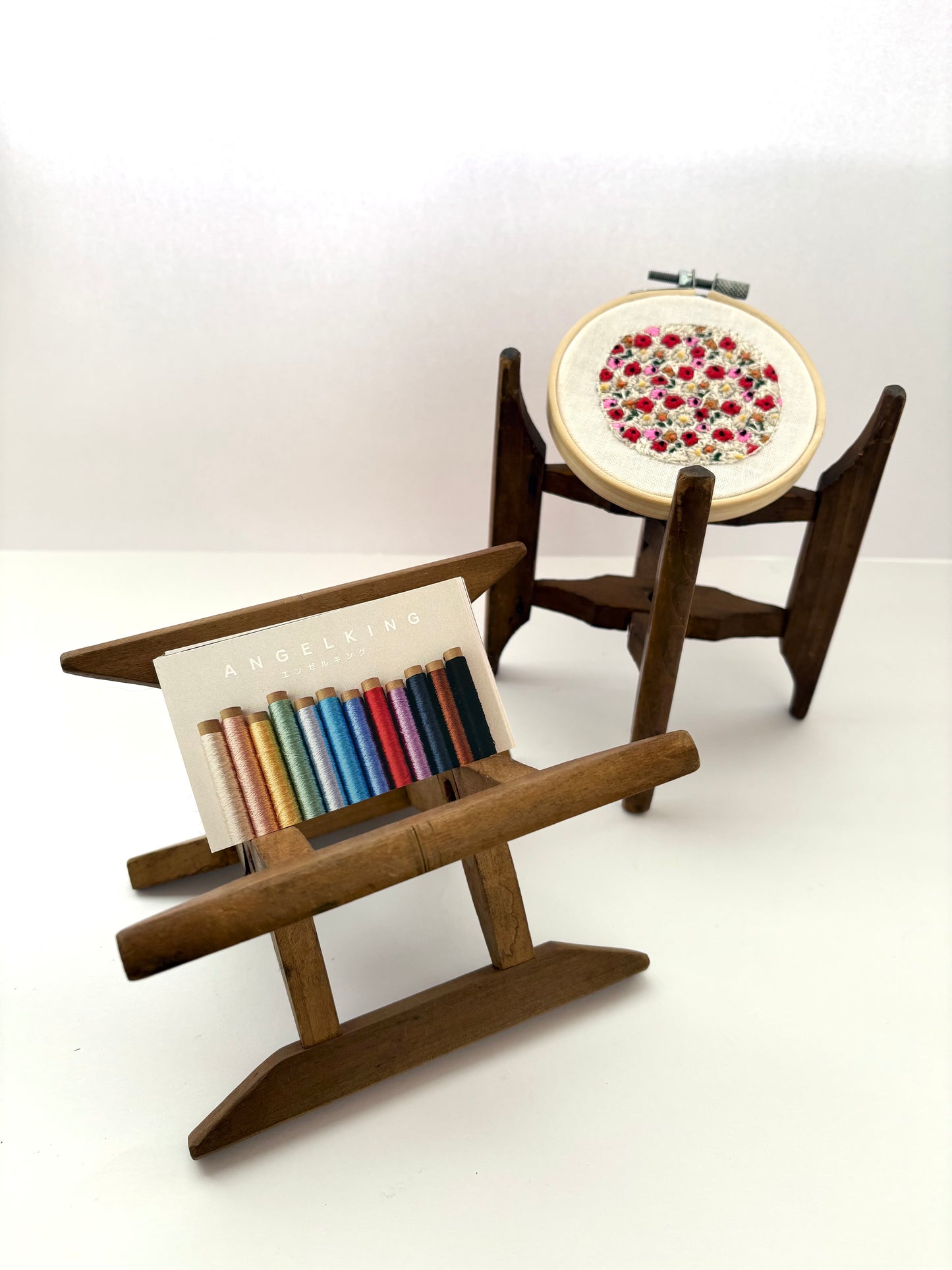 木枠（糸巻き用・中古）以前、糸の巻き加工に使用していた木製の糸枠