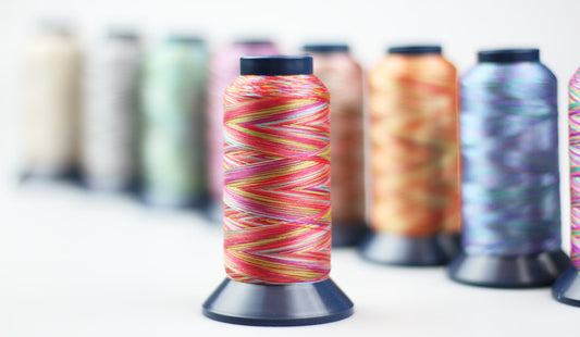 Shirumate Multi Color Industrial Multicolored Polyester Sewing and Embroidery Thread 2000m