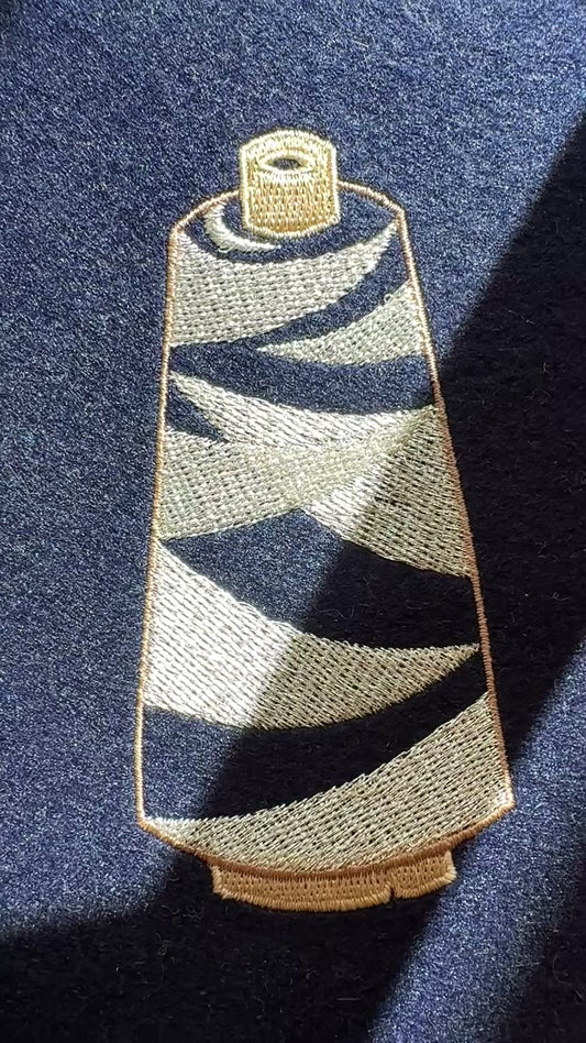 金銀糸　1掛 SILVER（レーヨン芯）　工業用メタリックミシン刺繍糸　5000m